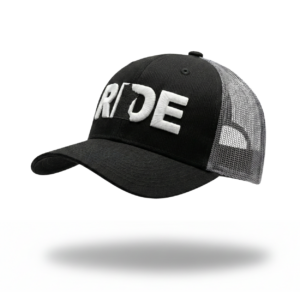 Ride Minnesota Classic Pro 3D Puff Embroidered Snapback Trucker Hat Black/Gray