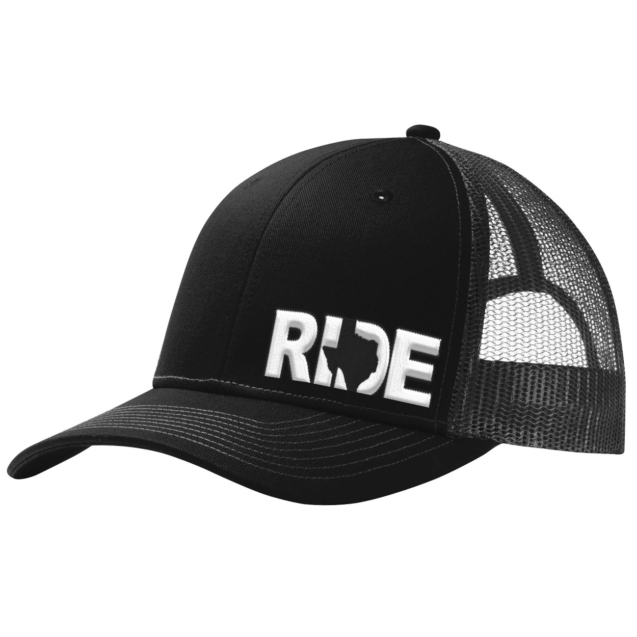 Ride Texas Night Out Pro Embroidered Snapback Trucker Hat Black/Gray