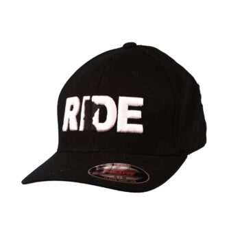 Ride Minnesota Classic Flex Fit Hat Black_White_Side