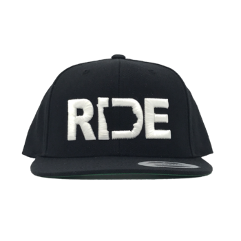 Ride Iowa Hat Flat Brim Snapback Black