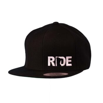 Ride Minnesota Night Out Flat Brim Snapback Hat Black_White_Side