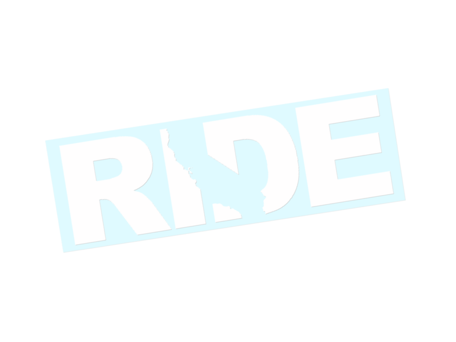 Ride California Sticker Die Cut Window & Body/Frame Decals White