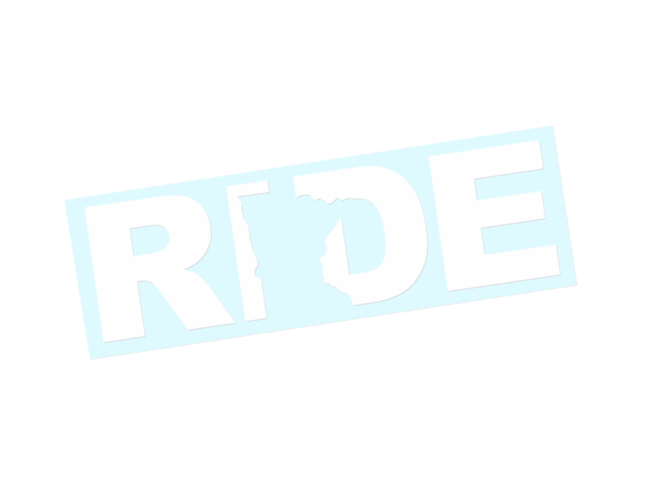 Ride Minnesota Sticker Die Cut Window & Body/Frame Decals White