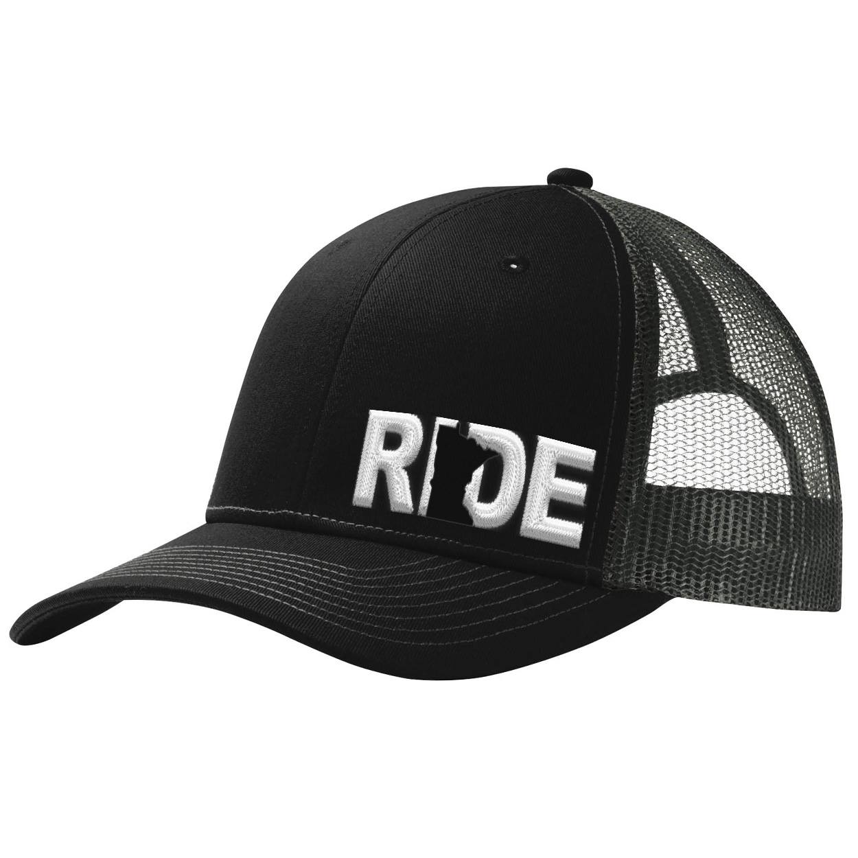 Ride Minnesota Night Out Pro Embroidered Snapback Trucker Hat Black/Gray