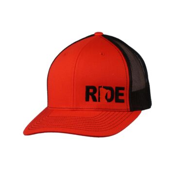 Ride Minnesota Night Out Trucker Snapback Hat Orange_Black_Side