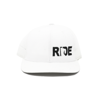 Ride Minnesota Hat Trucker Snapback White (Sleek "Night Out" Mini Logo)