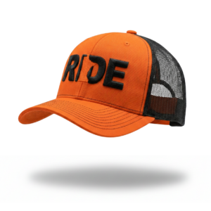 Ride Minnesota Classic Pro 3D Puff Embroidered Snapback Trucker Hat Orange/Black