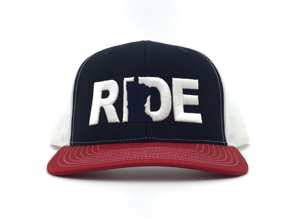 Ride Minnesota Hat Trucker Snapback Red White & Blue USA (Twins Fans)