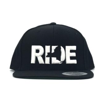Ride New York Hat Flat Brim Snapback Black