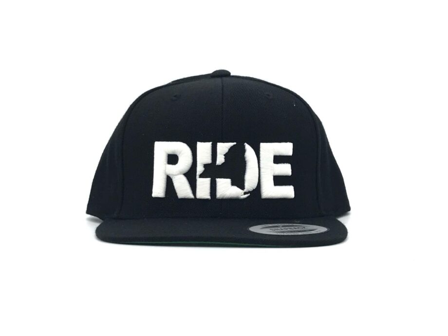Ride New York Hat Flat Brim Snapback Black