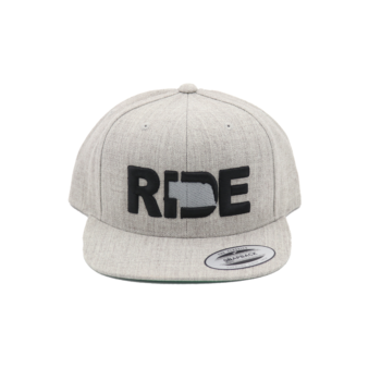 Ride Nebraska Classic Flat Brim Hat Gray/Black