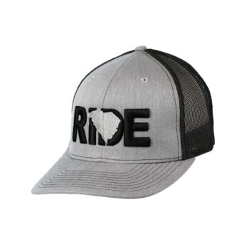 Ride South Carolina Classic Trucker Snapback Hat Gray_Black