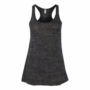 Product Details: B8800 Black Marble (BELLA + CANVAS B8800 Women's 3.7oz Flowy Racerback Tank Top)