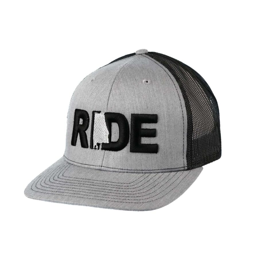 Ride Alabama Classic Trucker Snapback Hat Gray_Black
