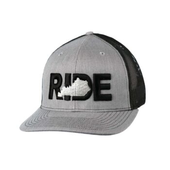 Ride Kentucky Classic Trucker Snapback Hat Gray_Black