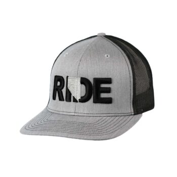 Ride Nevada Classic Trucker Snapback Hat Gray_Black