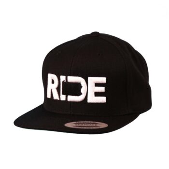 Ride Pennsylvania Classic Flatbrim Snapback Hat Black_White