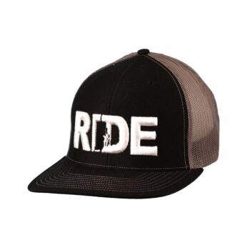 Ride Rhode Island Classic Trucker Snapback Hat Black_White