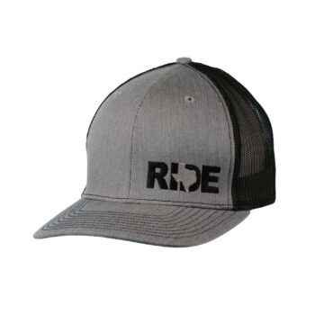 Ride Texas Night Out Trucker Snapback Hat Gray_Black_Side