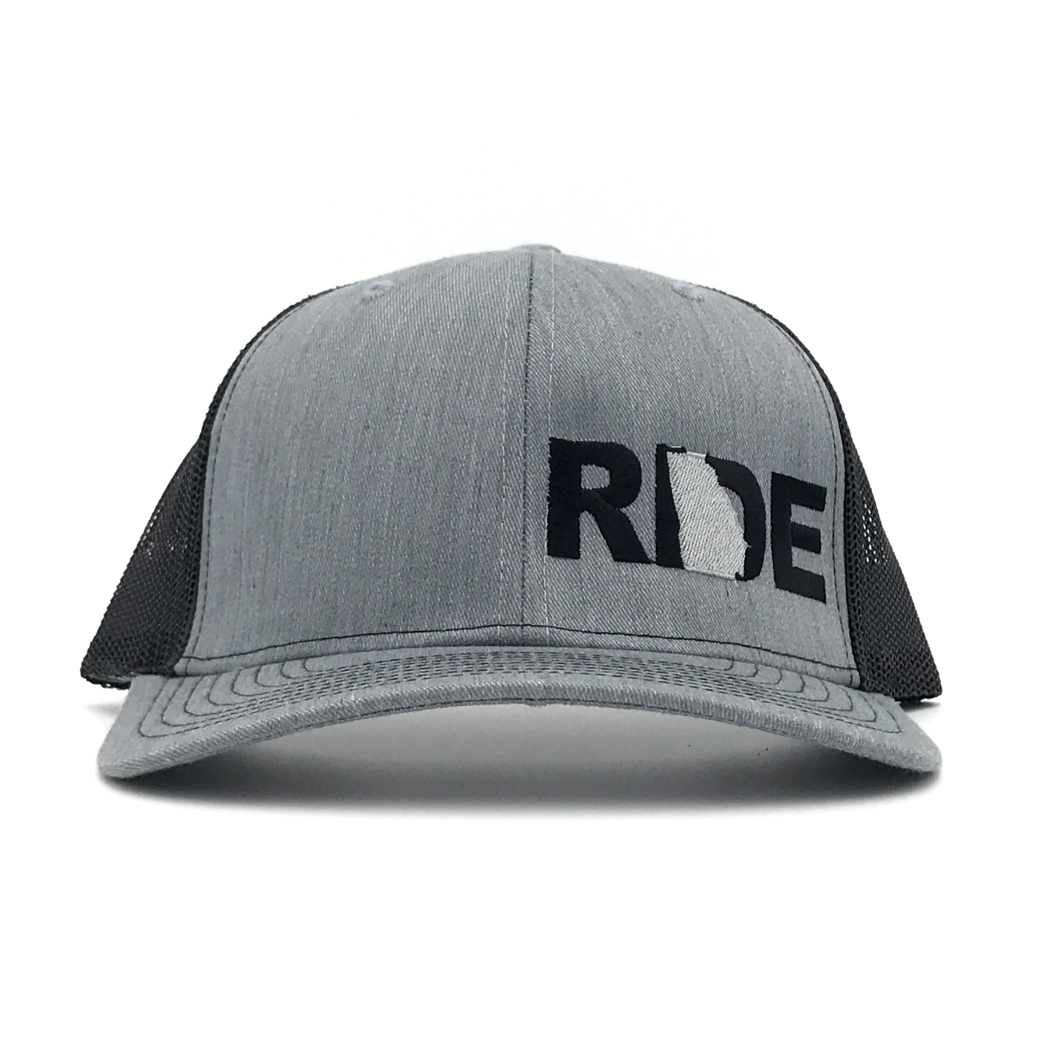 Ride Georgia Night Out Pro Embroidered Snapback Trucker Hat Heather Gray/Black