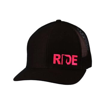 Ride Minnesota Night Out Trucker Snapback Hat Black_Pink_Side