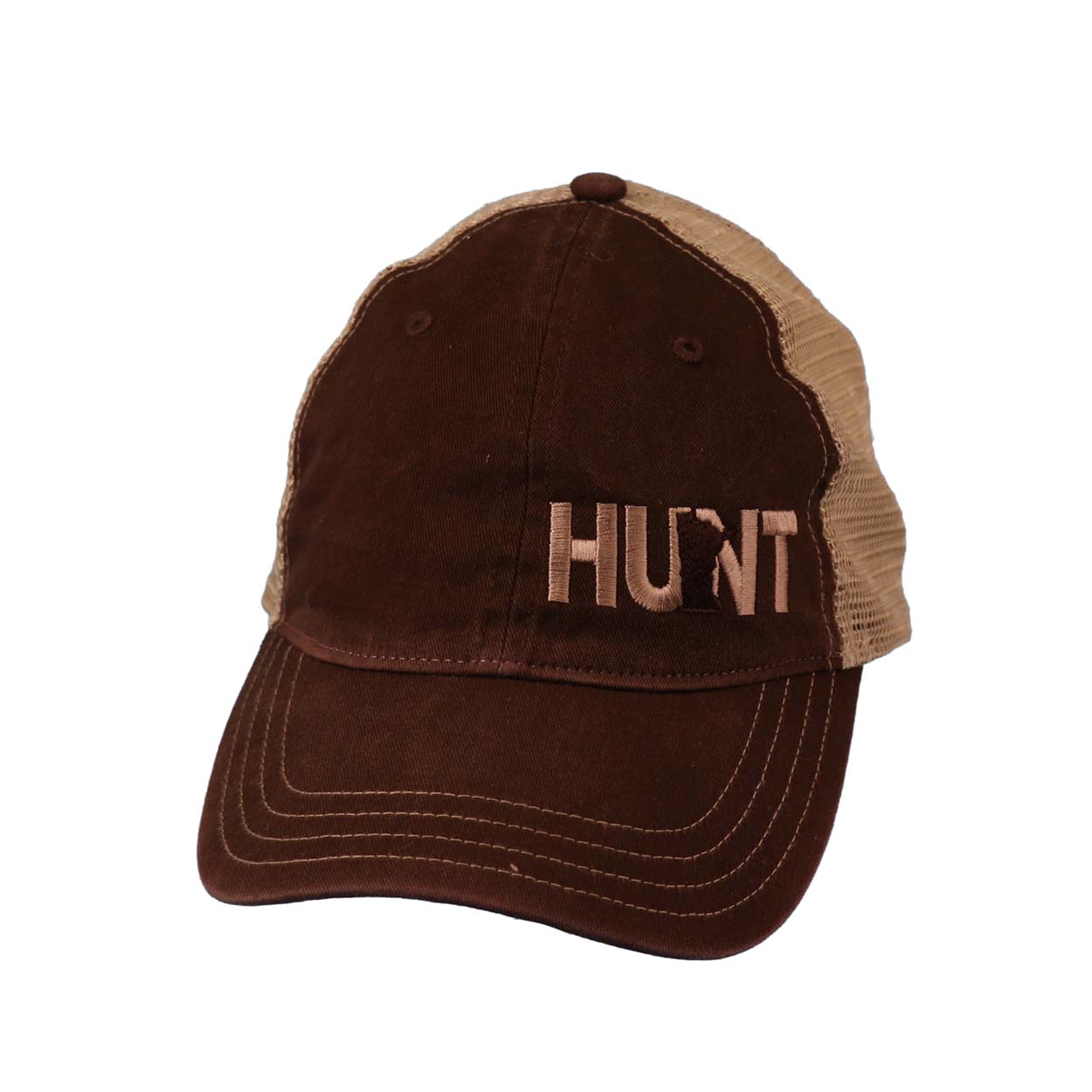 Hunt Minnesota Night Out Embroidered Unstructured Snapback Dad Hat Brown/Khaki