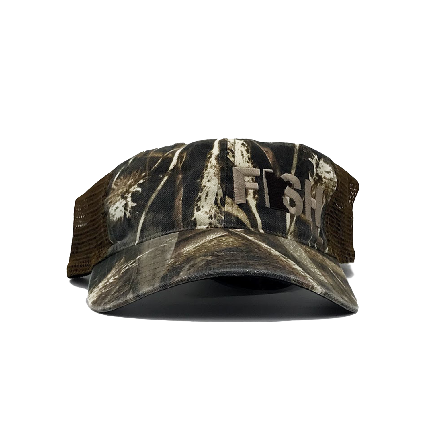 Fish Minnesota Night Out Embroidered Unstructured Snapback Dad Hat Realtree Camo Brown