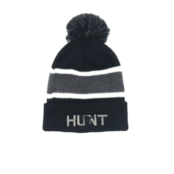 Hunt Minnesota Pom Beanie Black/Grey