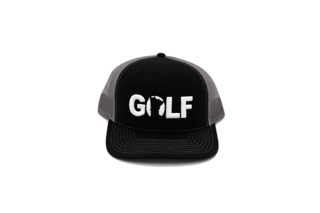 Golf Minnesota Classic Pro 3D Puff Embroidered Snapback Trucker Hat Black/Gray