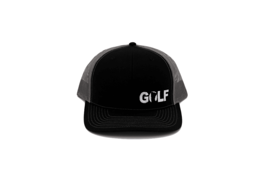 Golf Brand™ Minnesota Logo Night Out Trucker Hat Black/Gray