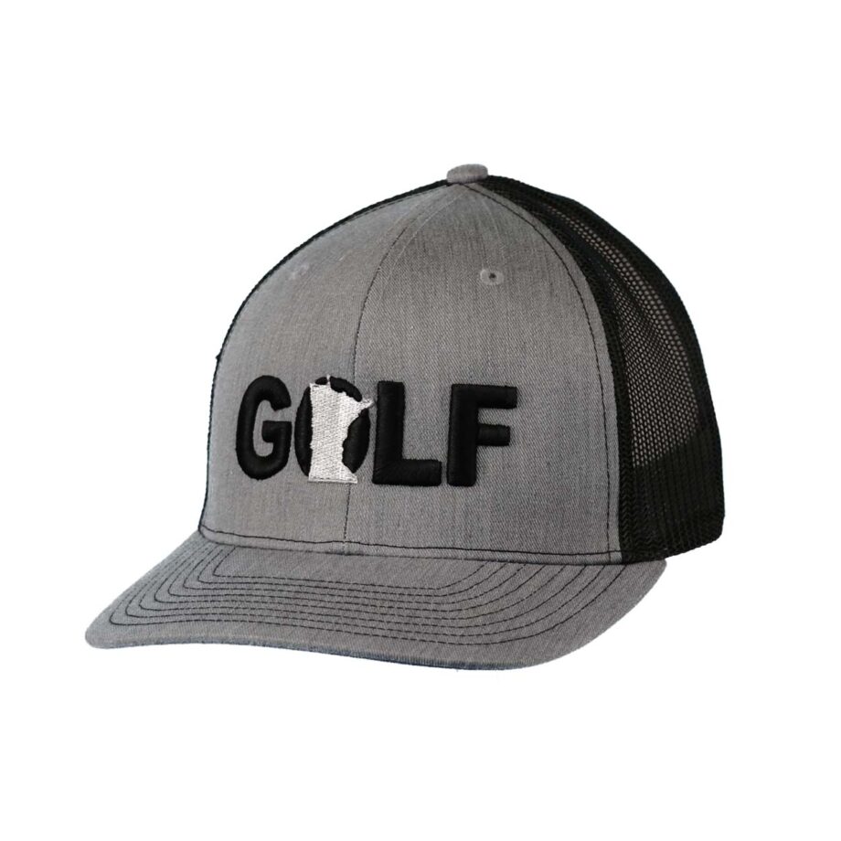 Golf Minnesota Classic Trucker Snapback Hat Gray_Black