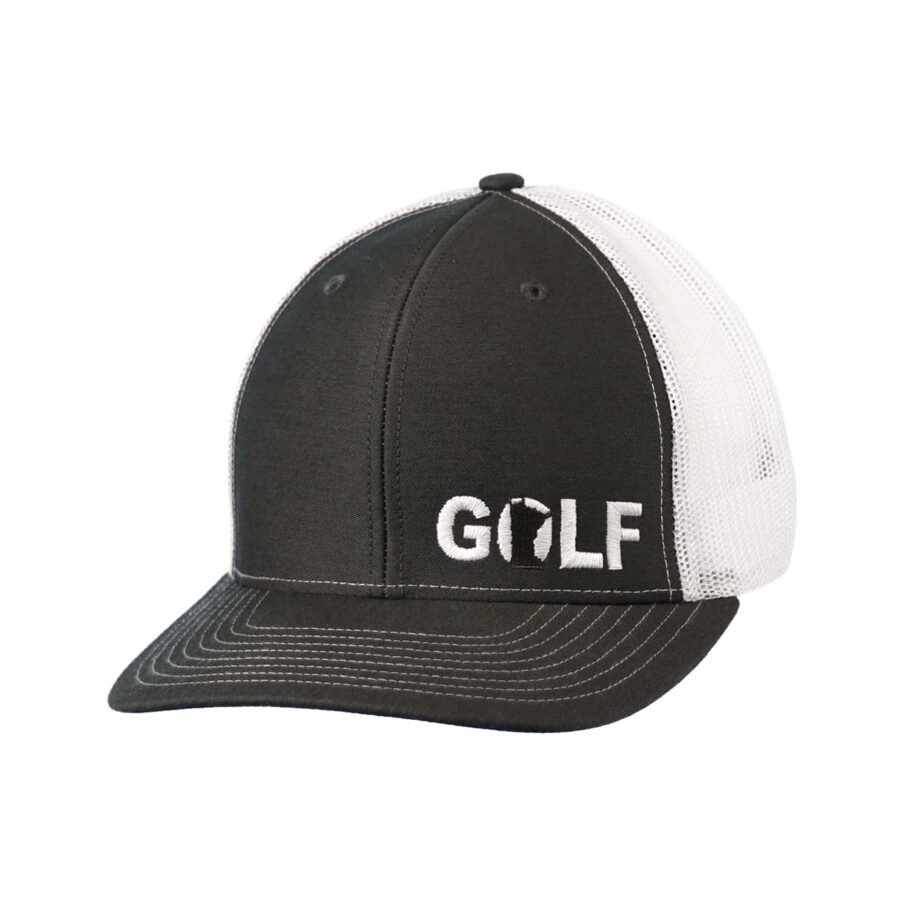 Golf Minnesota Night Out Trucker Snapback Hat Charcoal_White