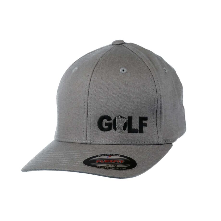Golf Minnesota Youth Night Out Trucker Flexfit Hat Gray_Black