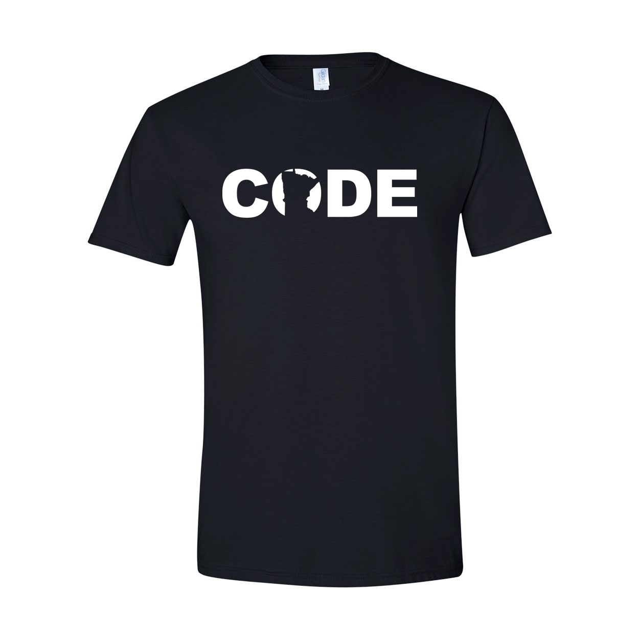 Code Minnesota Classic T-Shirt Black (White Logo)