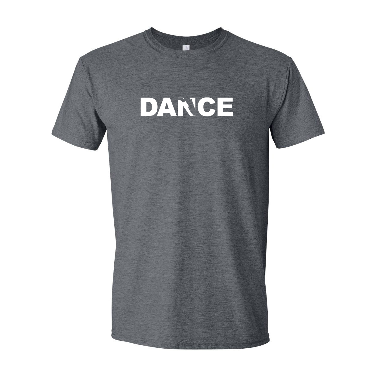 Dance Florida Classic T-Shirt Dark Heather Gray (White Logo)