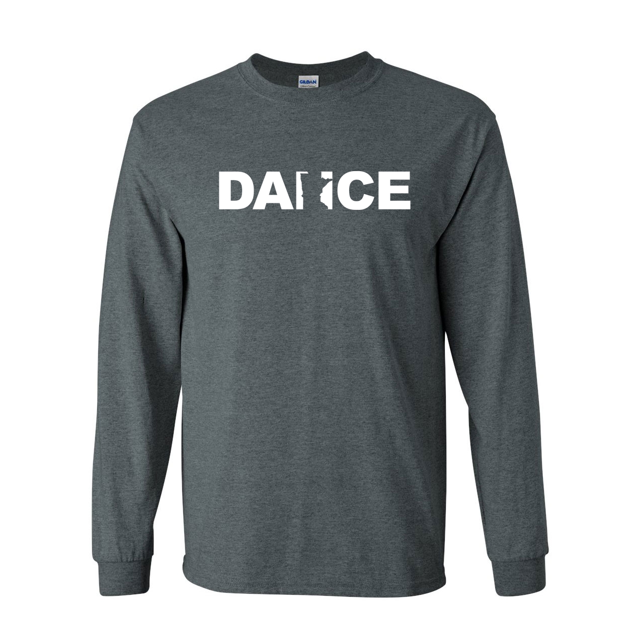 Dance Minnesota Classic Long Sleeve T-Shirt Dark Heather (White Logo)