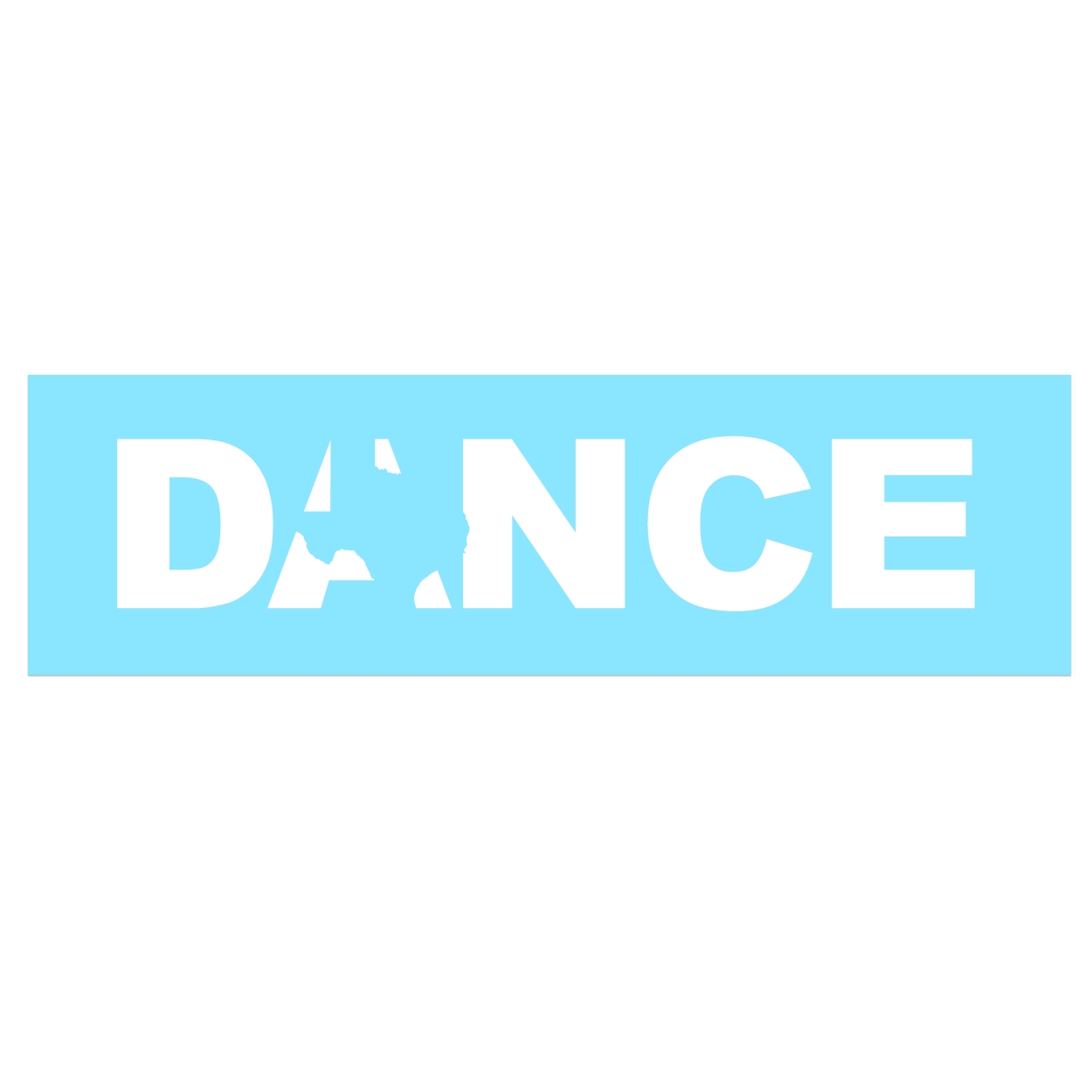 Dance Texas Classic Decal (White Logo)