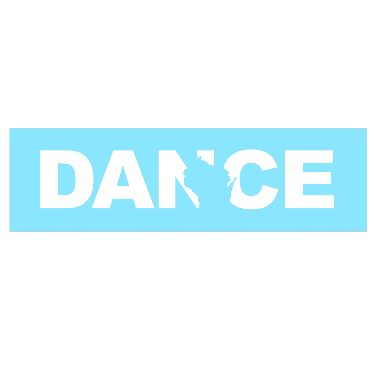 Dance Wisconsin Classic Decal (White Logo)