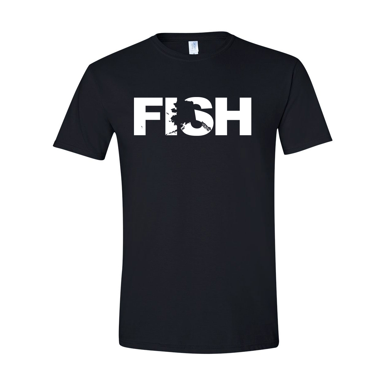 Fish Alaska Classic T-Shirt Black (White Logo)