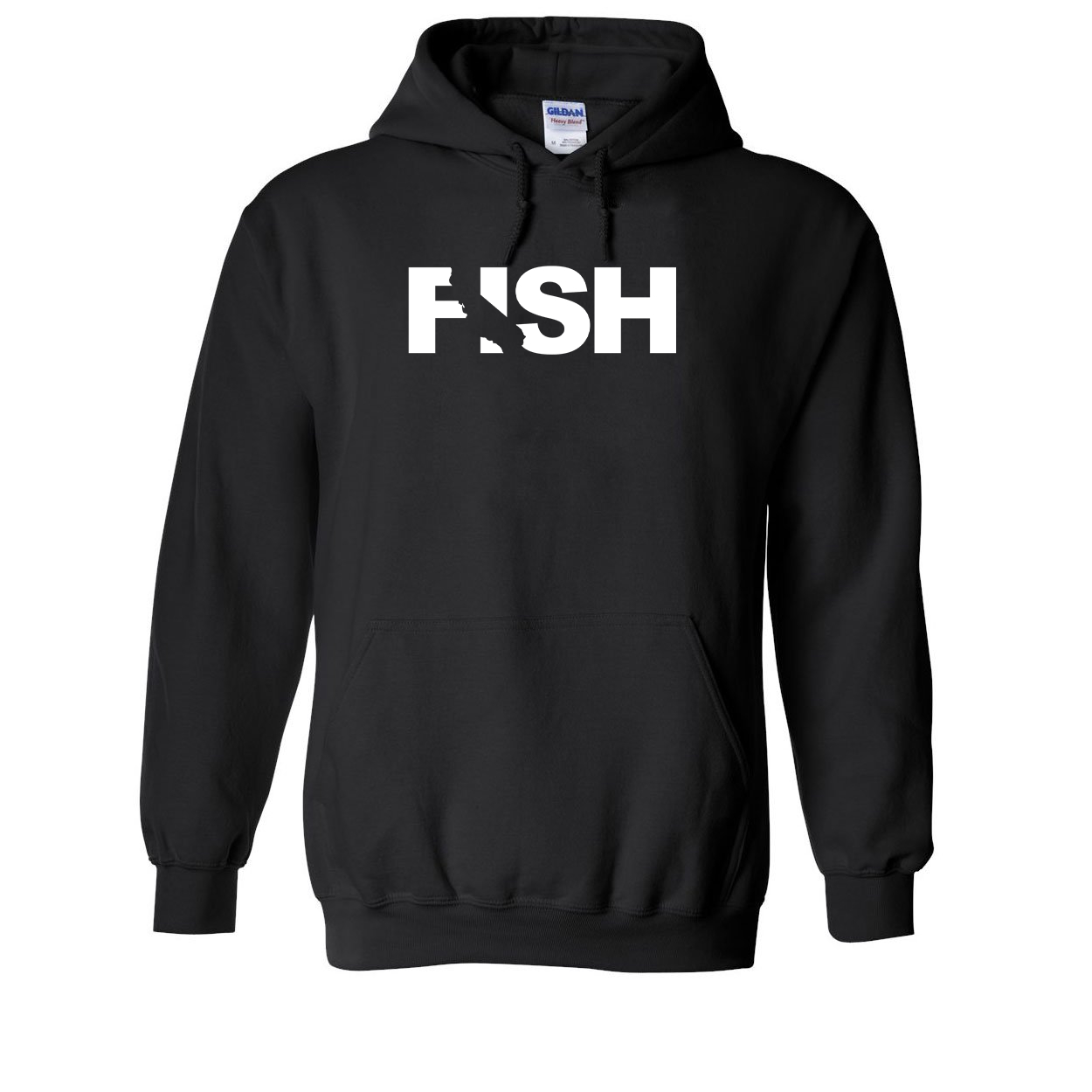 Fish California Classic Sweatshirt Black (White Logo)