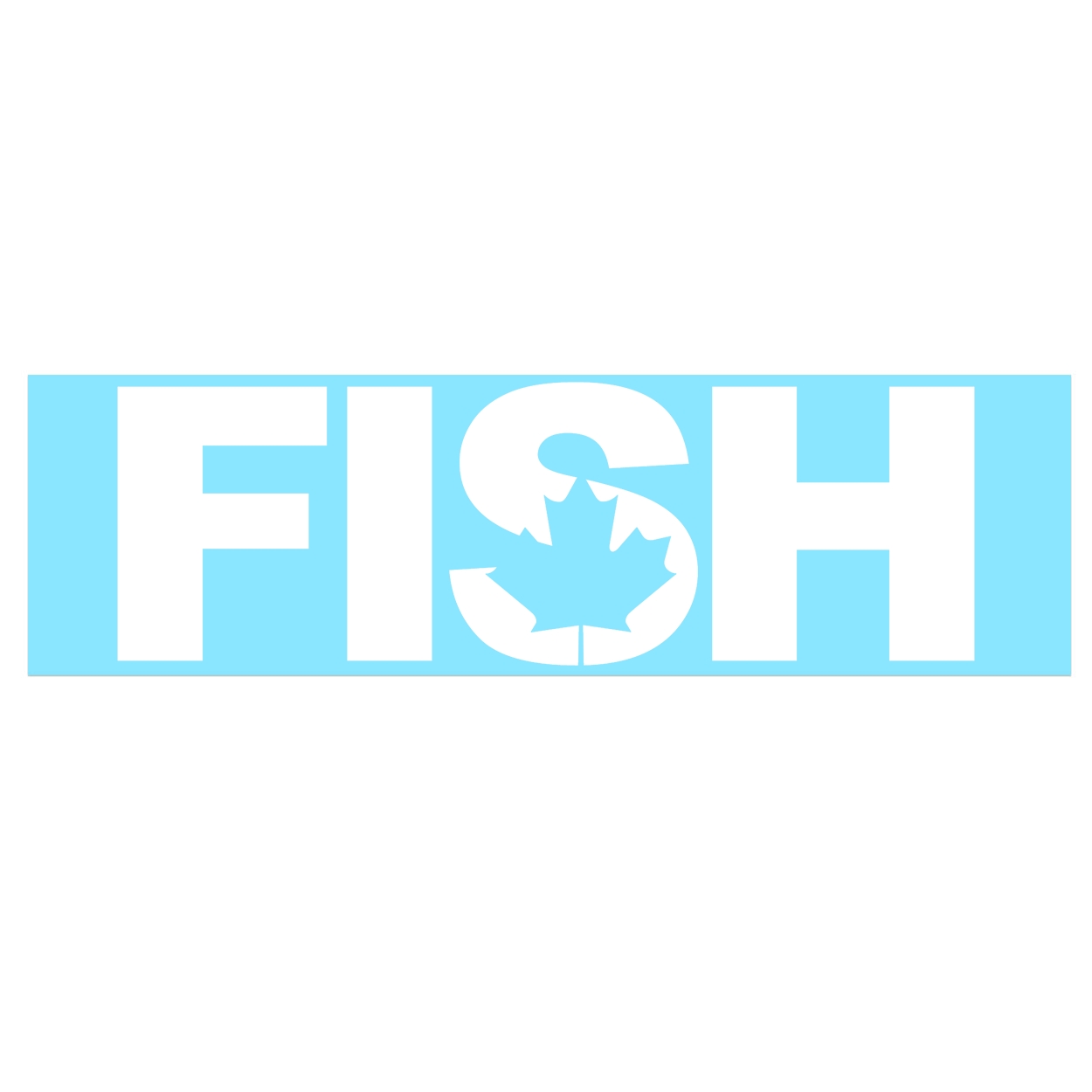 Fish Canada Classic Decal (White Logo)
