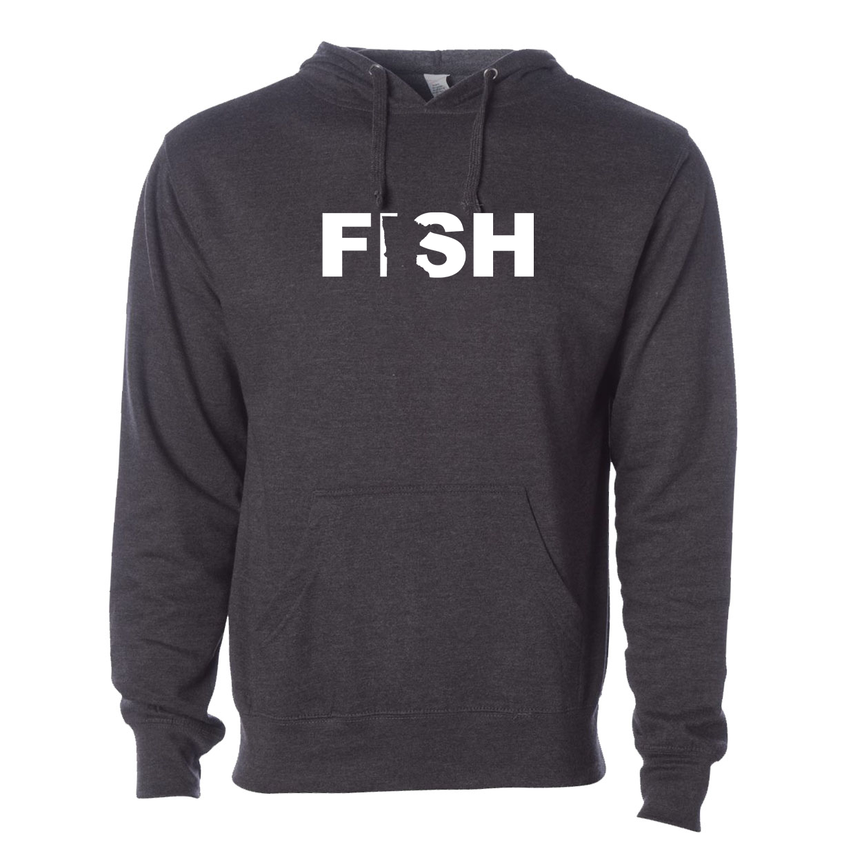 Fish Minnesota Classic Sweatshirt Dark Heather Gray (White Logo)