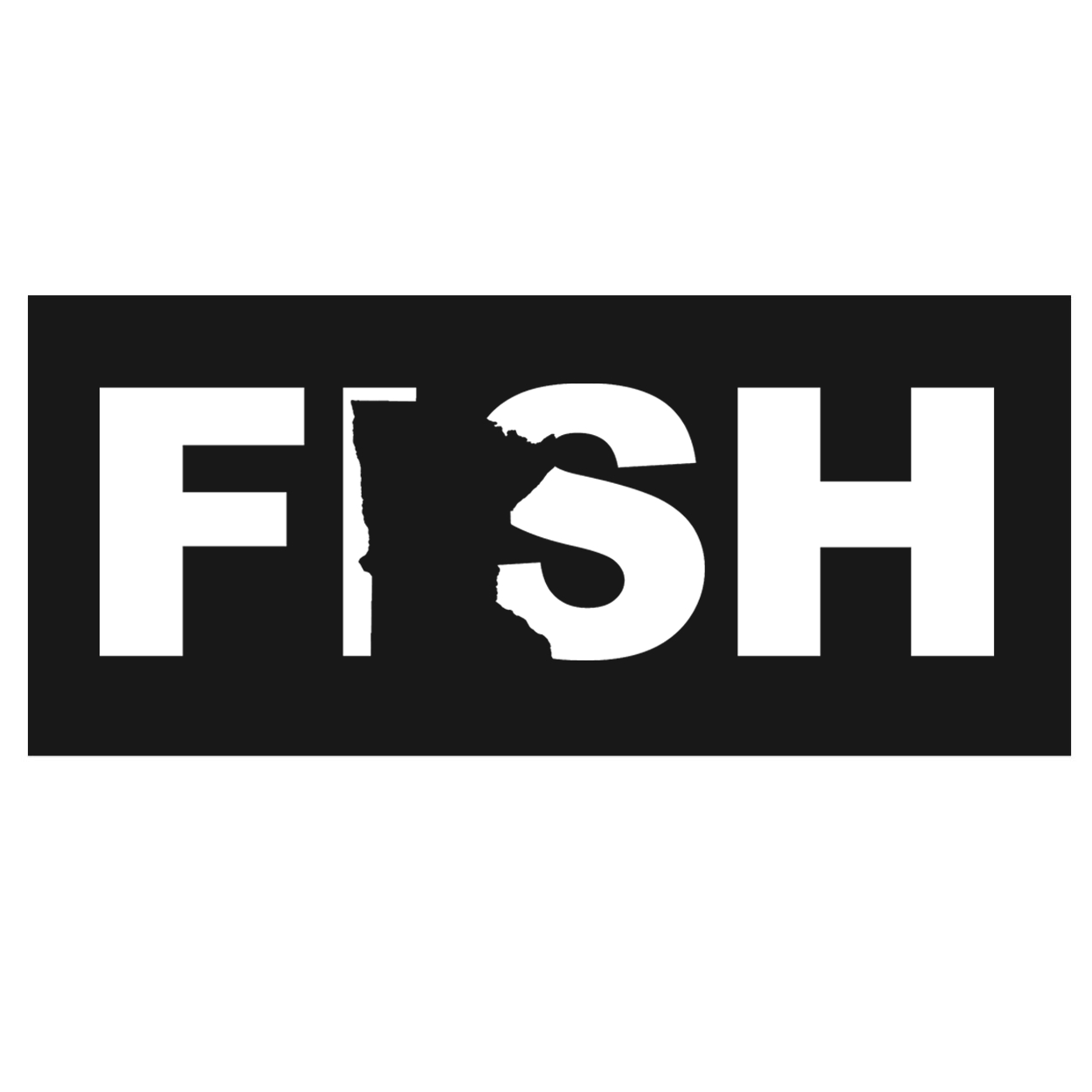 Fish Minnesota Classic Hardboard Sign (White Logo)