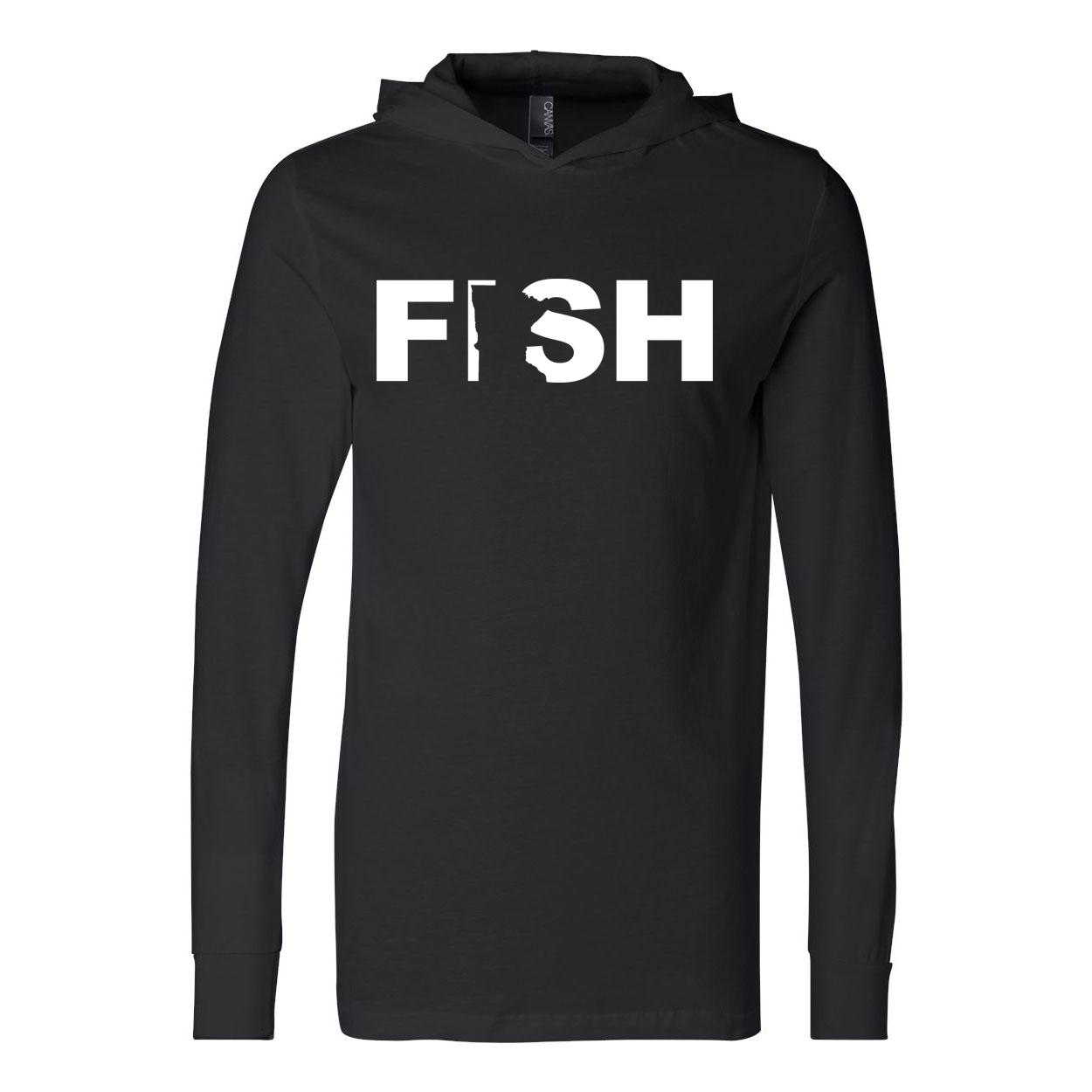 Fish Minnesota Classic Ultra Lightweight Sweatshirt Black (White Logo)