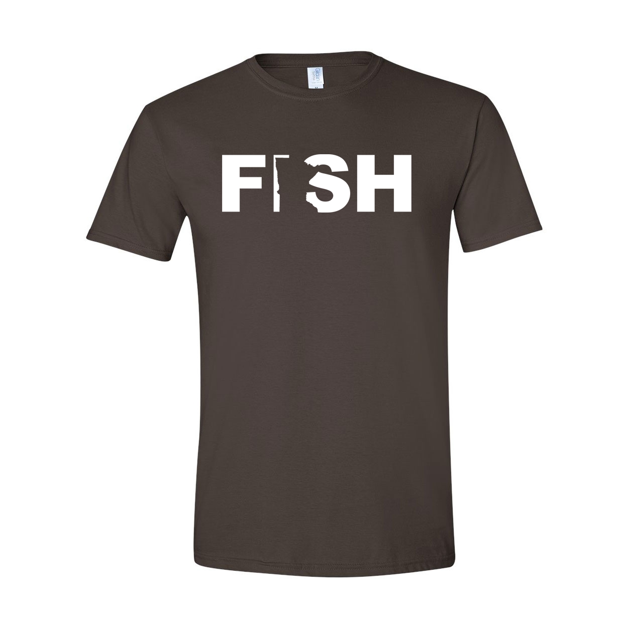 Fish Minnesota Classic T-Shirt Dark Chocolate Brown (White Logo)