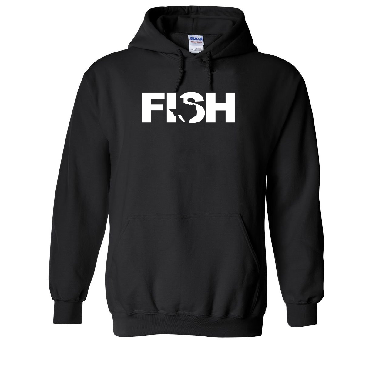 Fish Texas Classic Sweatshirt Black (White Logo)