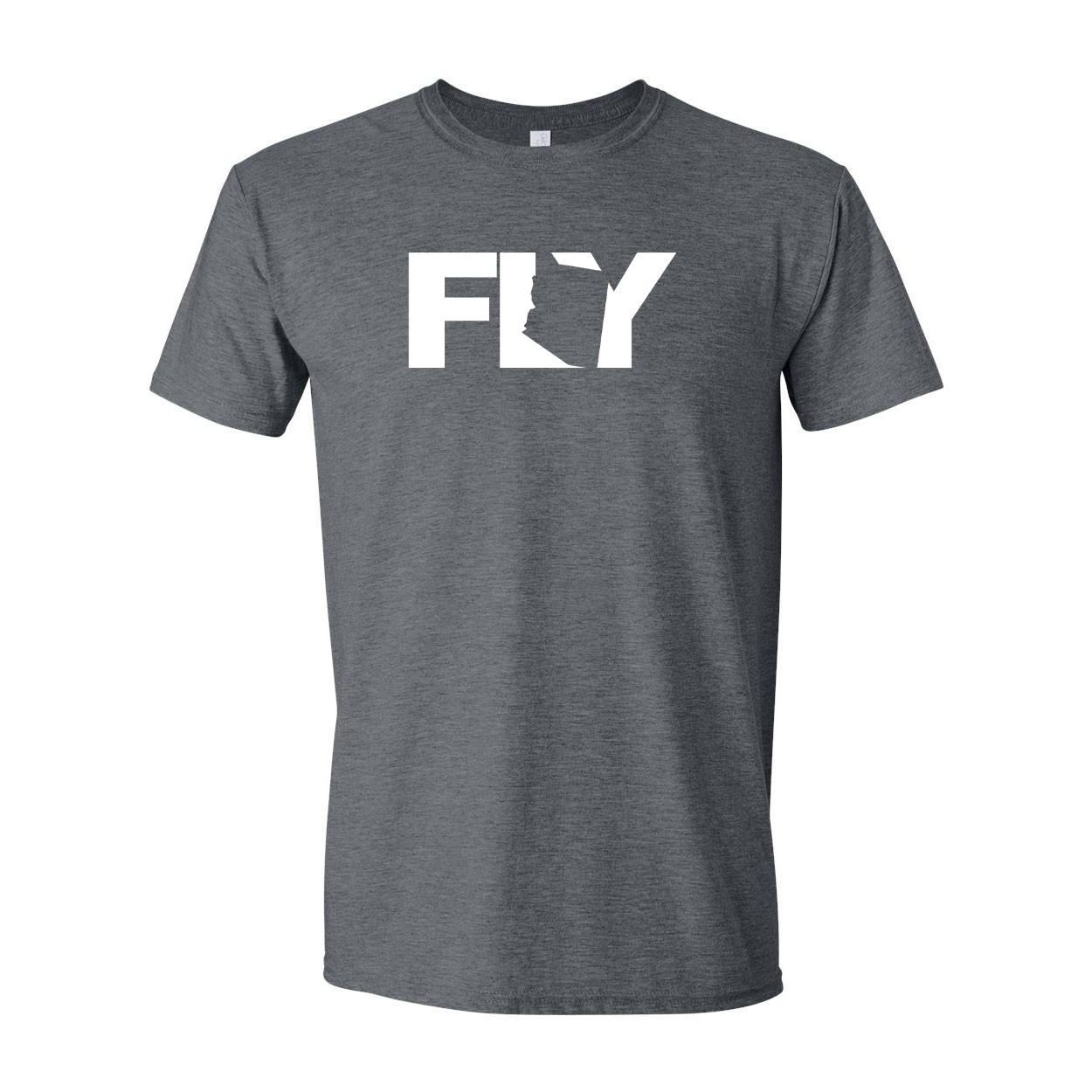 Fly Arizona Classic T-Shirt Dark Heather Gray (White Logo)