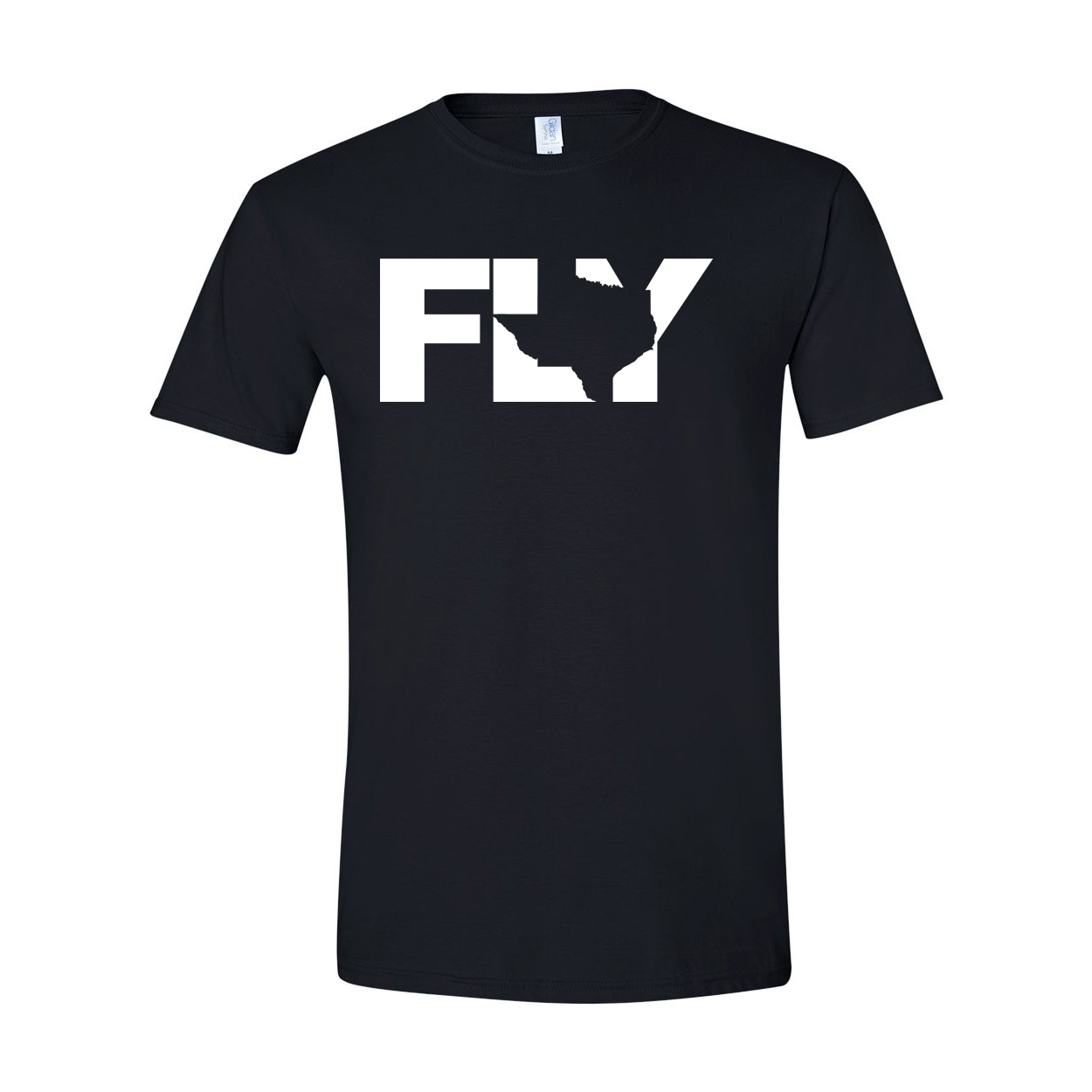 Fly Texas Classic T-Shirt Black (White Logo)