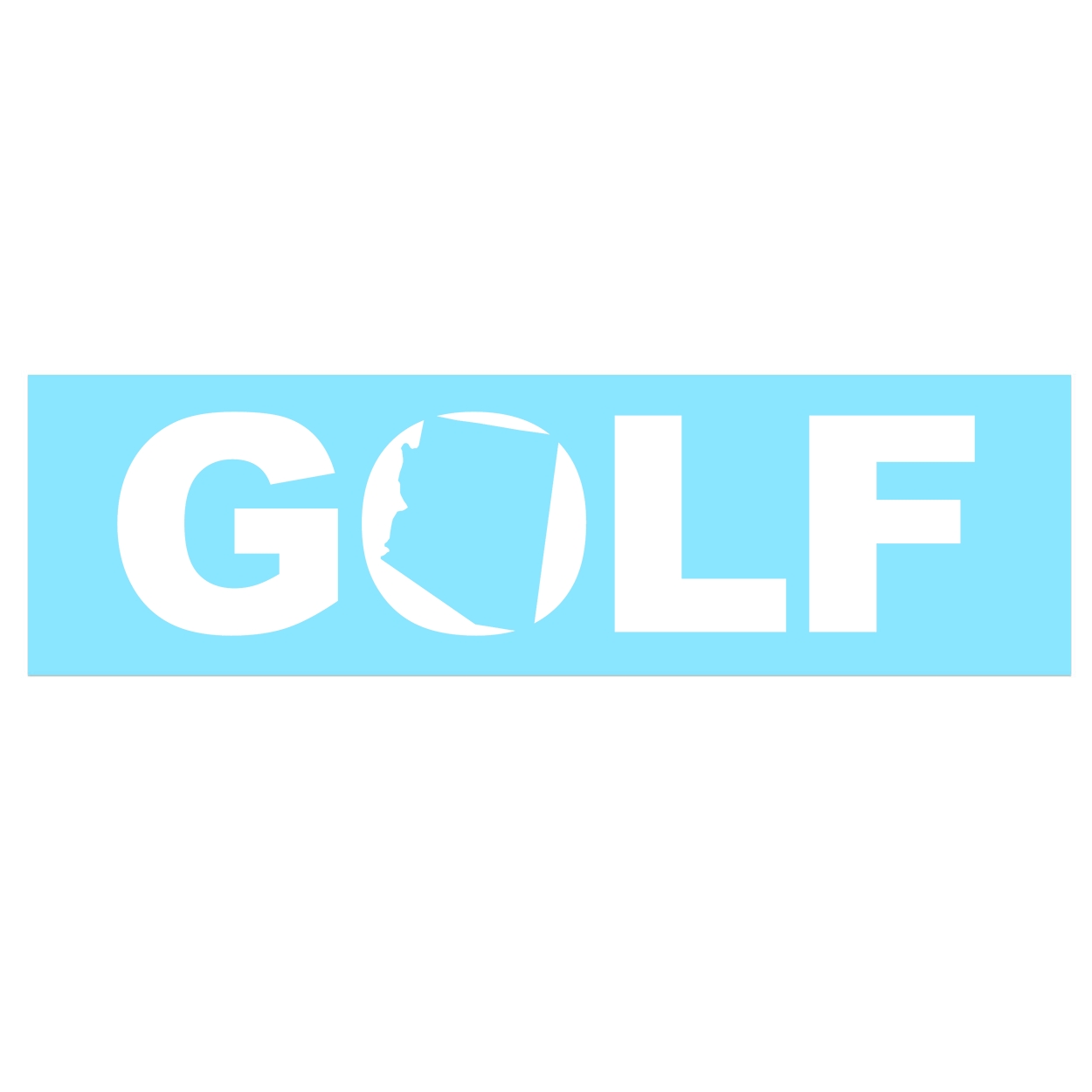 Golf Arizona Classic Decal (White Logo)
