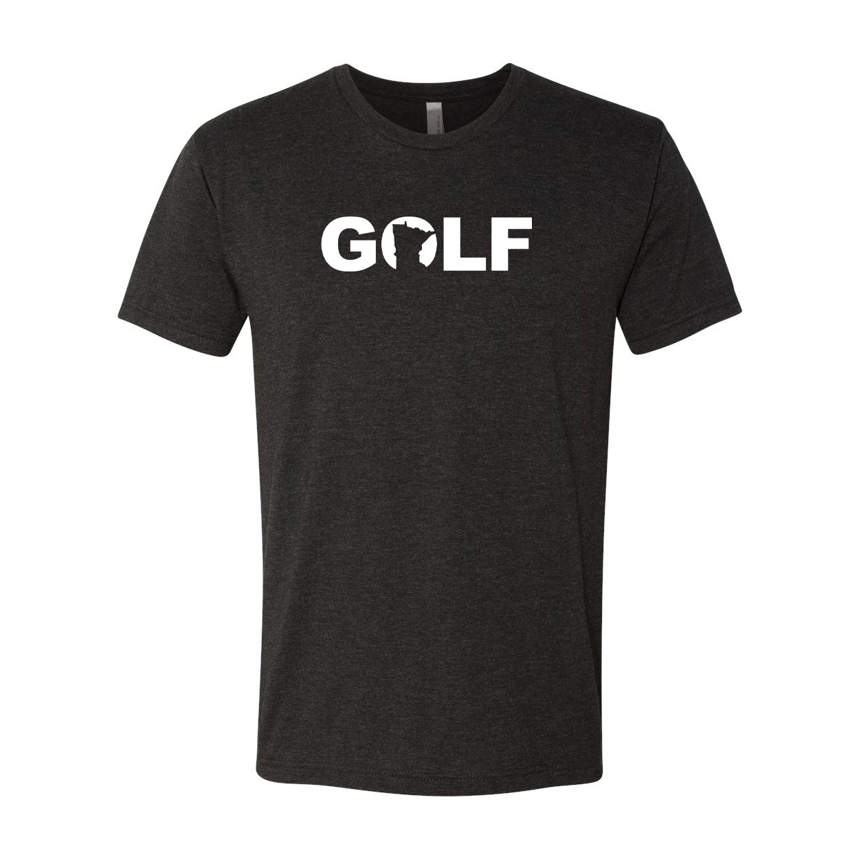 Golf Minnesota Classic Premium Tri-Blend T-Shirt Vintage Black (White Logo)